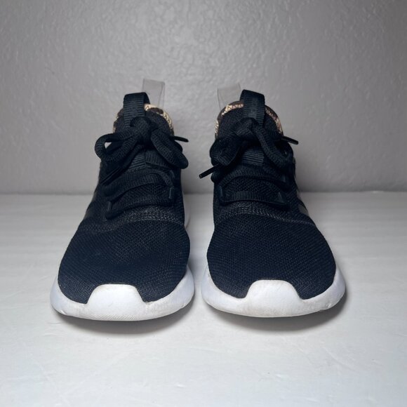 Adidas Cloudfoam Pure 2.0 Leopard Print Black Running Shoes Sneakers - Picture 5 of 12